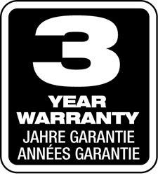 3jaar garantie